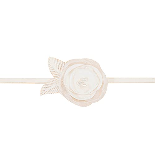 Asphinien Floral Lace Headband for Baby Girls 0-24 Months