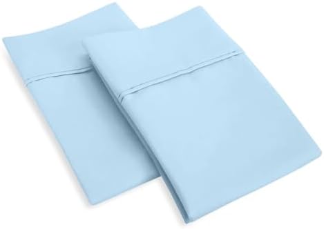 Toddler Pillowcase 100 Cotton Zippered Light Blue 12X16