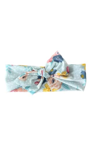 Floral Headband for Baby - Soft Stretchy Wide Headwrap