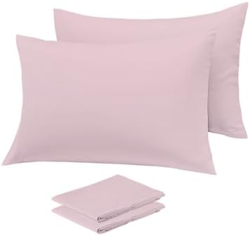 Comfort Beddings 100 Organic Cotton Pillowcases 12x16 Pale Lilac Pack of 2