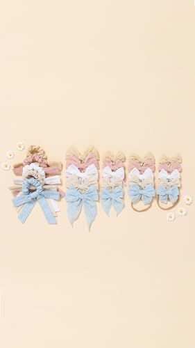 Little Poppy Co Handmade Embroidered Claire Bow