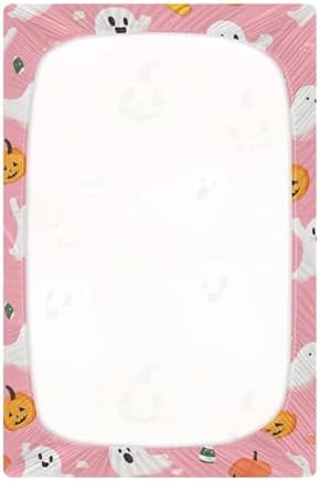Qilmy Cute Ghosts Fitted Crib Sheet for Girls and Boys