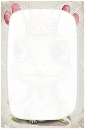 Wajiw Frog Crib Sheets for Girls Boys Soft Breathable Fitted Crib Sheet