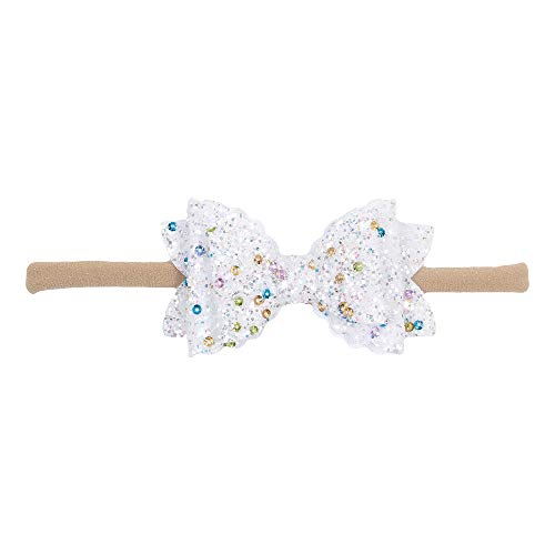 Nishine Baby Girls Glitter Bowknot Headbands 6-Pack
