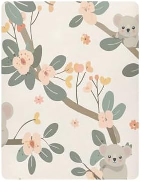 Wajiw Crib Sheets for Girls and BoysSoft Breathable Fitted Sheet28x52In