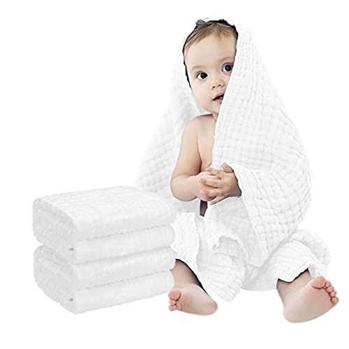 FOOK FISH 6-Layer Muslin Baby Towel 2 Pack 1