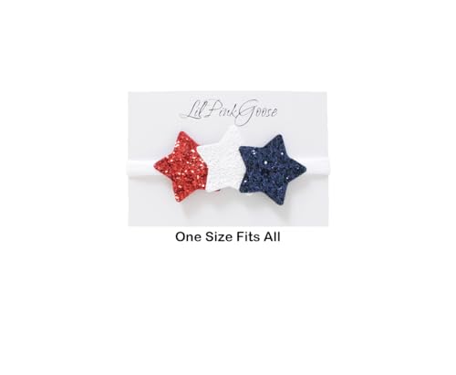4th of July Glitter Star Headband for Baby
