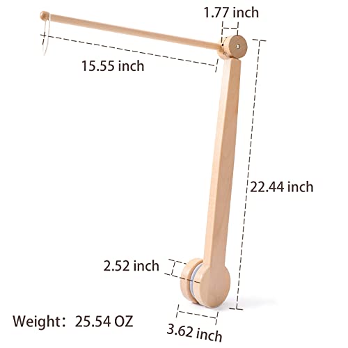 Baby Crib Mobile Holder Wooden Hanger