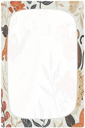 Wajiw Forest Animals Crib Sheets Fitted 28x52In