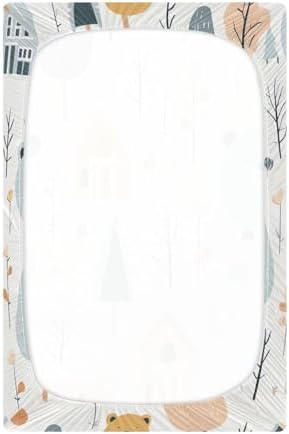 Wajiw Forest Animals Crib Sheets Soft Fitted 28x52In