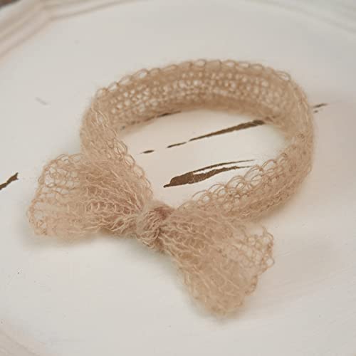 Zeroest Baby Bow Headband Mohair Headdress