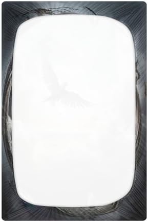 Wajiw Cloud with Birds Crib Sheets for Girls and Boys