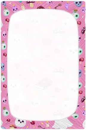 Qilmy Halloween Ghosts Fitted Crib Sheet Soft and Breathable 1