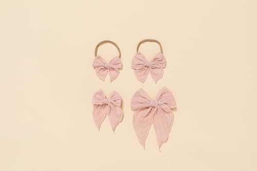 Little Poppy Co Handmade Embroidered Claire Bow
