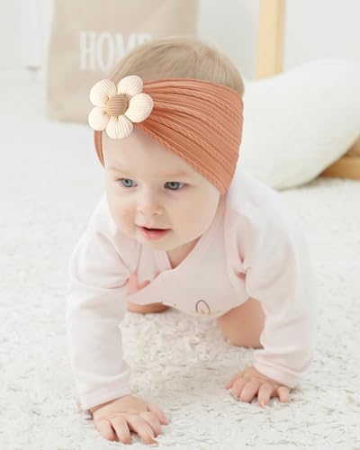 Jollybows 3 Pcs Baby Girls Flower Headbands 1