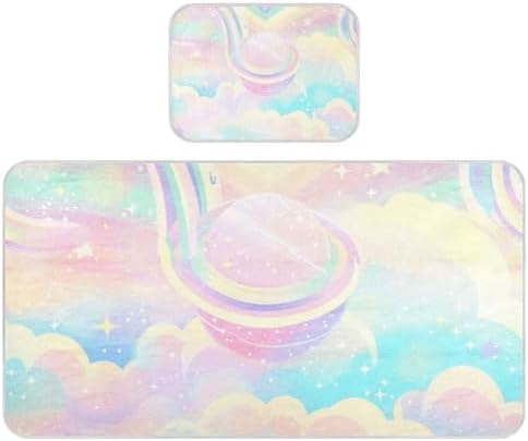 Cooling Pastel Rainbow Crib Mattress Pad 28x52