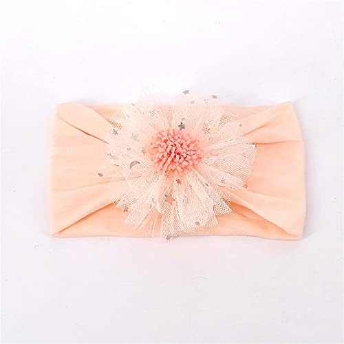 WUTYU 0-3 Year Baby Stretch Flower Tulle Hairband