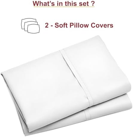 AYANSHI BEDDING Microfiber Pillow Cases Set of 2 20X26 Baby Pink