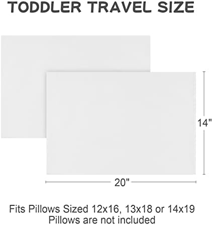 Fittia Cotton Toddler Pillowcase 2 Pack 14x20
