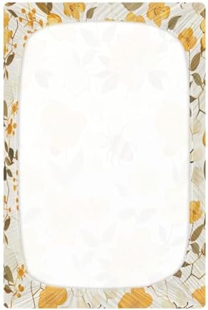 Wajiw Bees Crib Sheets Soft Breathable Fitted