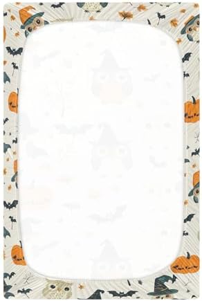 Qilmy Halloween Owls Fitted Crib Sheet for Baby