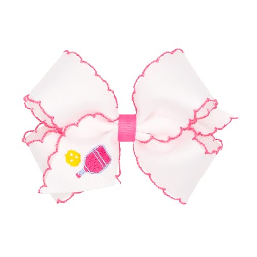 Wee Ones Medium Country Club Hair Bow with WeeStay Clip Pickleball