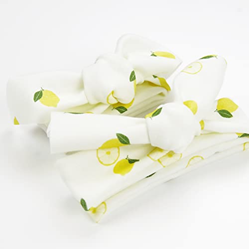 eleventy-five Organic Knotted Headbands Mommy Me Set Lemon Slice 1