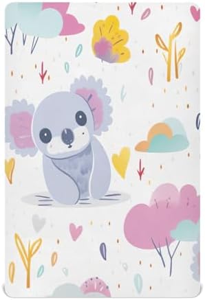 Wajiw Koala Crib Sheets Soft Breathable Fitted Bedding 1