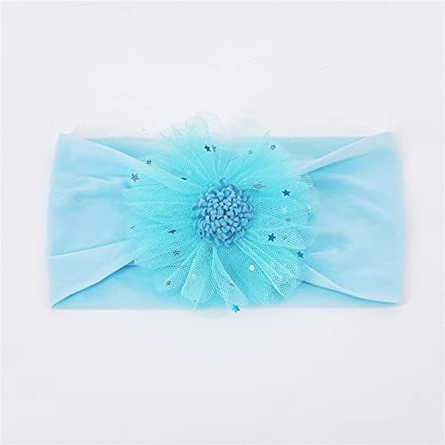 WUTYU Toddler Stretch Flower Tulle Hairband for 0-3 Years 1