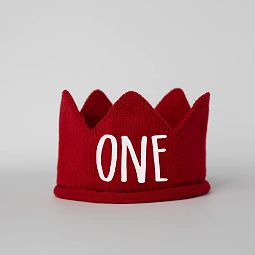 Troubleboy White 1st Birthday Crown for Boy or Girl