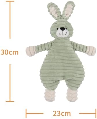 Apricot Lamb Corduroy Bunny Lovey Blanket for Babies