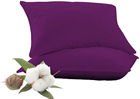 Toddler Travel Pillowcase Set of 2 12x16 Plum Solid