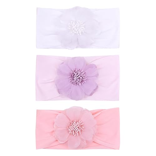 Yheahin Large Flower Elastic Headband for Baby Girl