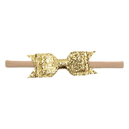 Nishine Baby Girls Glitter Bowknot Headbands 6-Pack