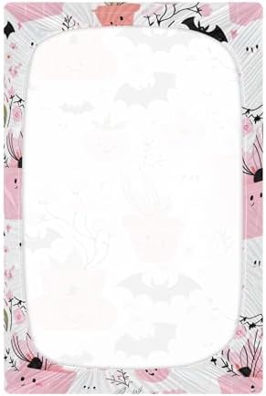Qilmy Cute Ghosts Fitted Crib Sheet for Boys and Girls