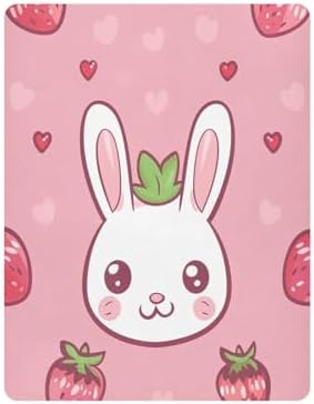 Wajiw Bunny Crib Sheets Soft Breathable Fitted