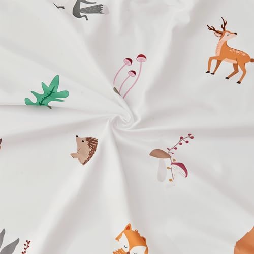 beeweed 4 Pieces Woodland Animal Toddler Bedding Set 1