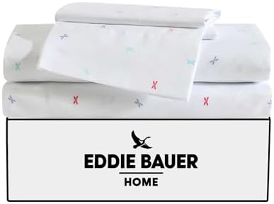 Eddie Bauer Kids Twin XL Sheets with Sham Soft and Stain-Resistant