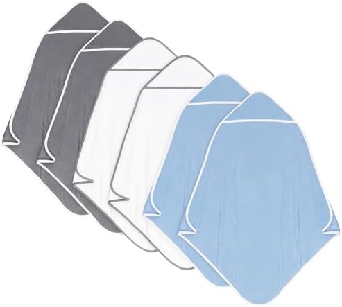 Orighty 6 Pack Baby Hooded Towel 30x30 Inch