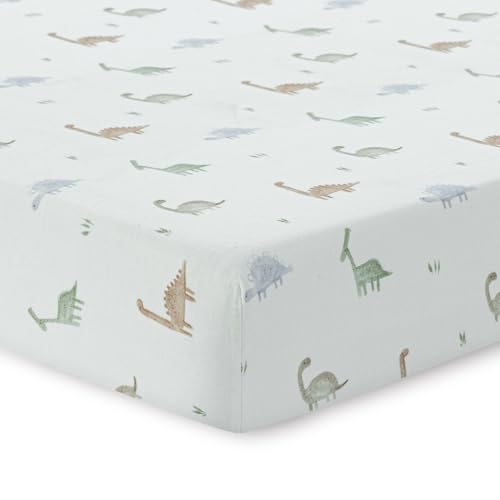 Dreamology 100 Cotton Dino Crib Sheet 28x52