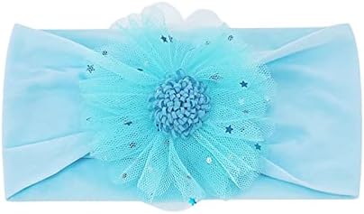 WUTYU Toddler Stretch Flower Tulle Hairband for 0-3 Years 1