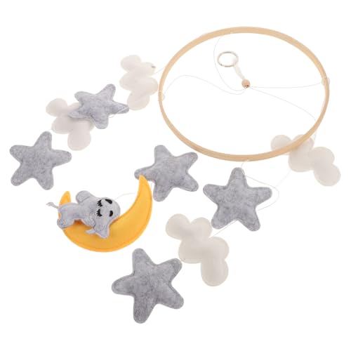 Kisangel Crib Mobile with Felt Animals