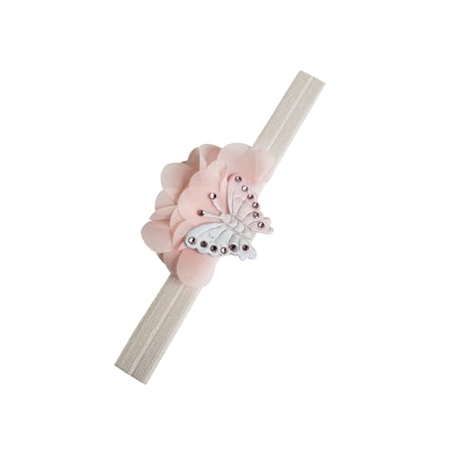 Chiffon Butterfly Headband with Crystals for Girls