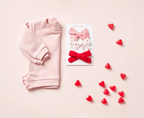 Little Poppy Co Three Hair Bows Set for Baby Girls