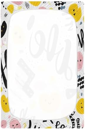 Wajiw Crib Sheets for Girls and Boys Soft Breathable Fitted 1