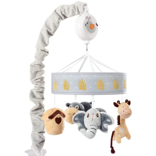 Oberlux Musical Baby Crib Mobile - Jungle Animal Theme
