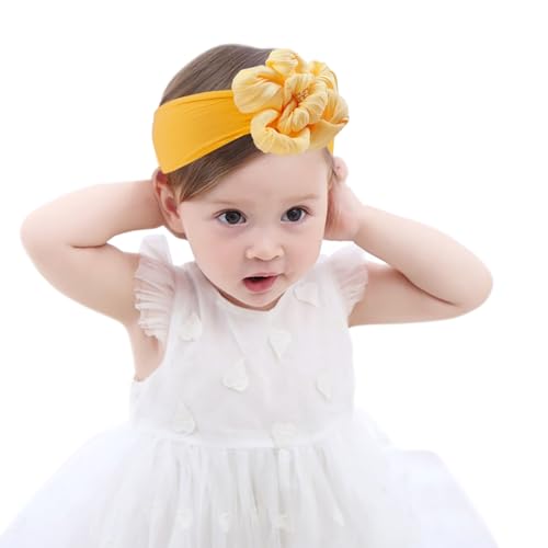 Fmeida Baby Girls Big Flower Headband and Bow with 90 Days Warranty