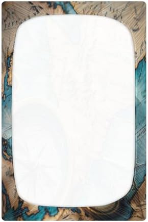 Wajiw Ocean Map Crib Sheets for Girls and Boys 1