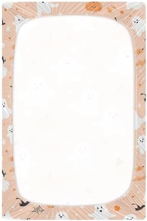 Qilmy Ghosts and Witches Hats Crib Sheet for Babies