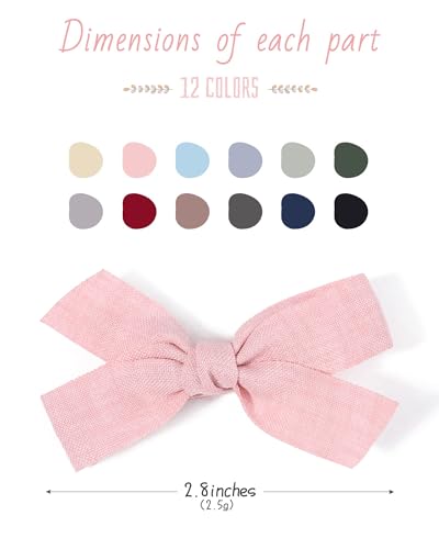 Doboi 24PCS Baby Hair Bows with Lined Clips